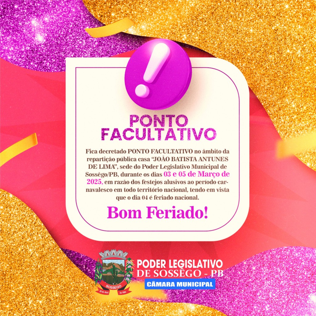 PONTO FACULTATIVO